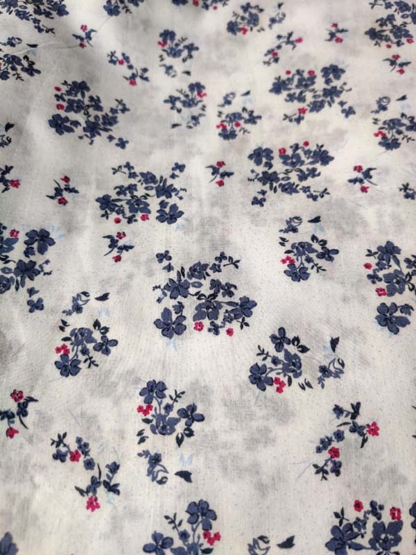 Floral Print Cotton Fabric-120001 - Shop Fabrics like Cotton, Rayon, Prints,  Checks, Plain